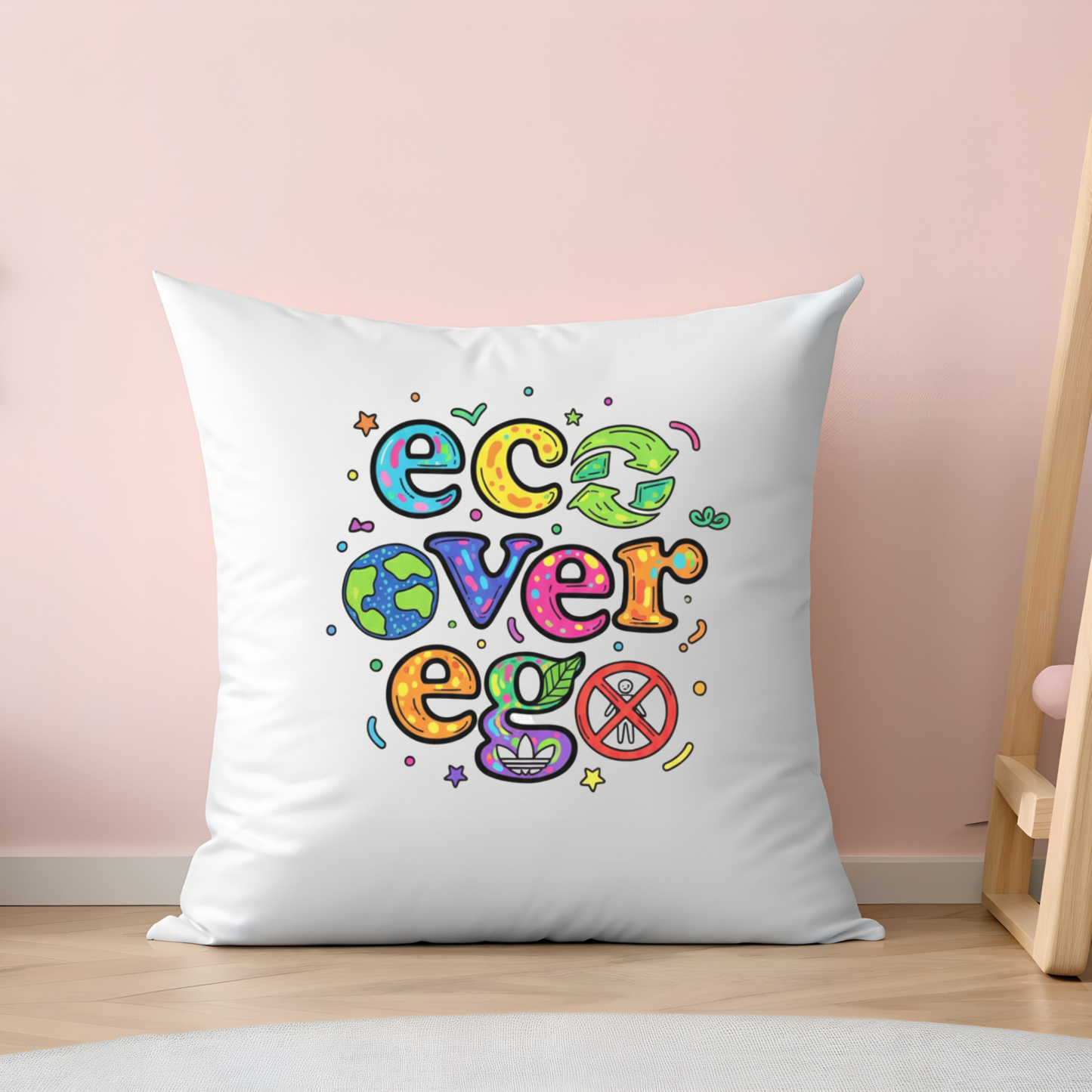 Echo Over Ego PNG Design: Modern Doodle, Mindful Quote Art (Digital Download)