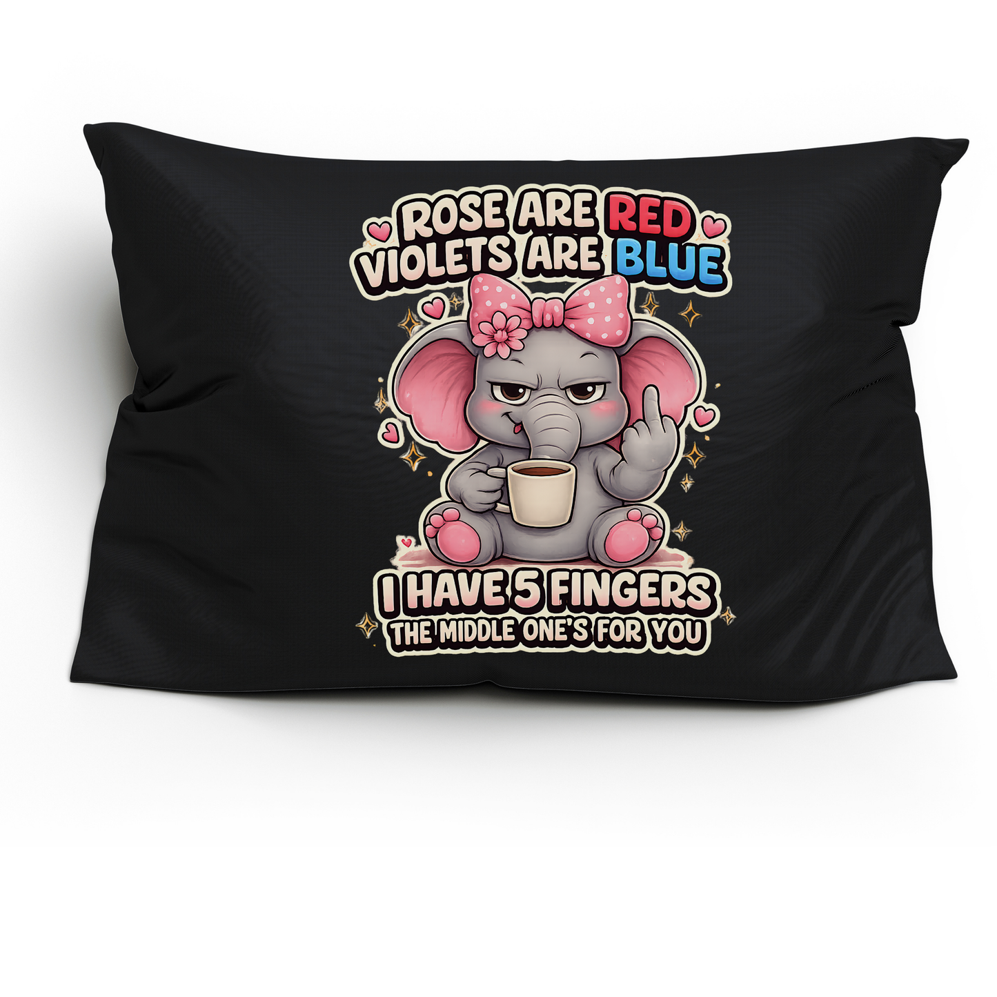 Roses Are Red Elephant PNG, Funny Middle Finger Sublimation Design, Cute Sassy Elephant Clipart, Sarcastic Coffee Lover Shirt Graphic, Angry Cartoon Animal DTF Print, Offensive Joke Tee, Digital Download