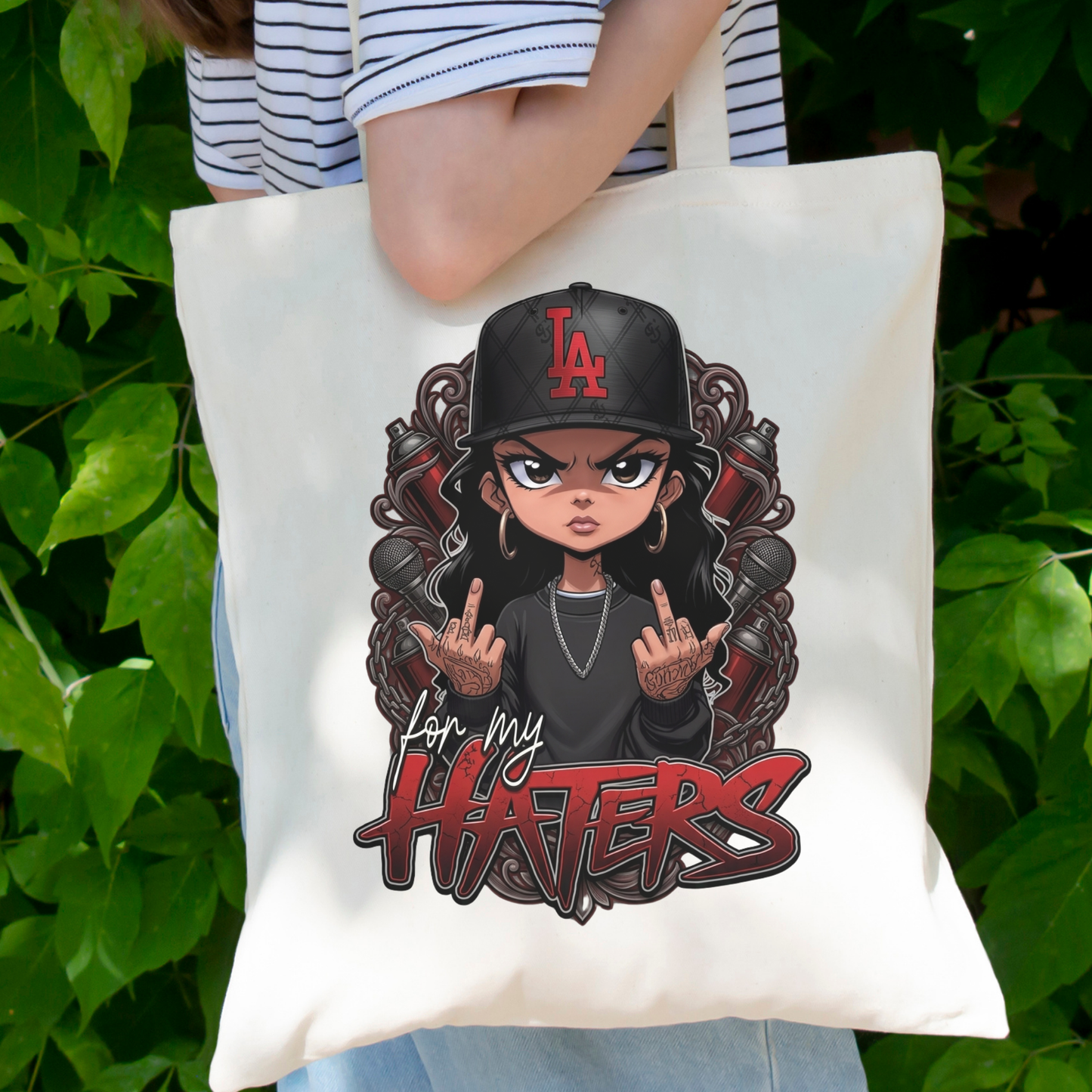 For My Haters PNG, Savage Girl Sublimation Design, LA Hip Hop Chibi Girl PNG, Urban Street Style PNG, Baddie Girl Shirt Design, Sweatshirt PNG Download, Attitude Girl Graphic Tee Design