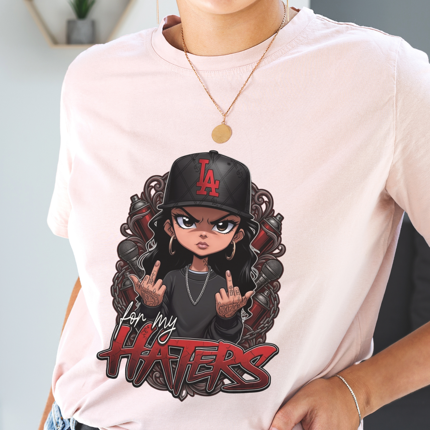 For My Haters PNG, Savage Girl Sublimation Design, LA Hip Hop Chibi Girl PNG, Urban Street Style PNG, Baddie Girl Shirt Design, Sweatshirt PNG Download, Attitude Girl Graphic Tee Design