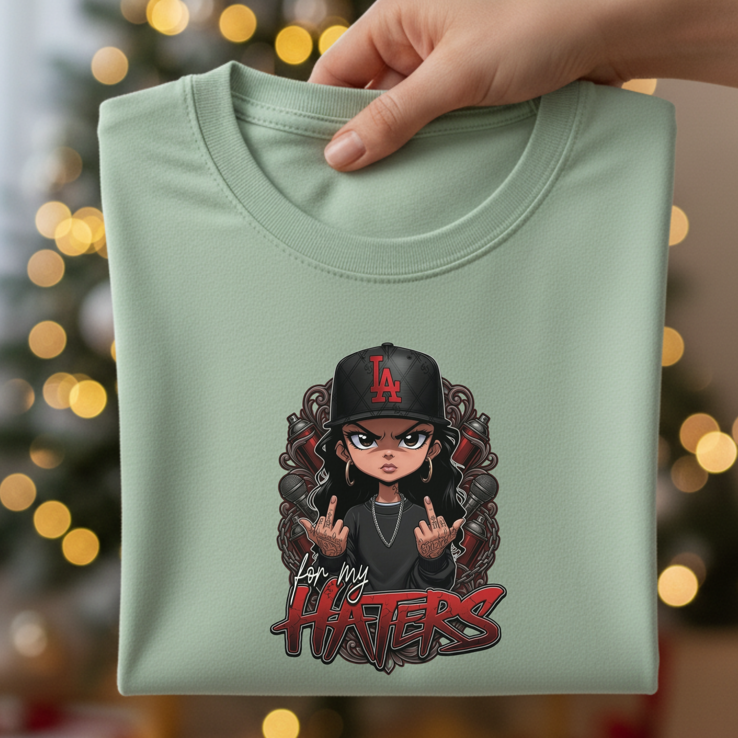 For My Haters PNG, Savage Girl Sublimation Design, LA Hip Hop Chibi Girl PNG, Urban Street Style PNG, Baddie Girl Shirt Design, Sweatshirt PNG Download, Attitude Girl Graphic Tee Design