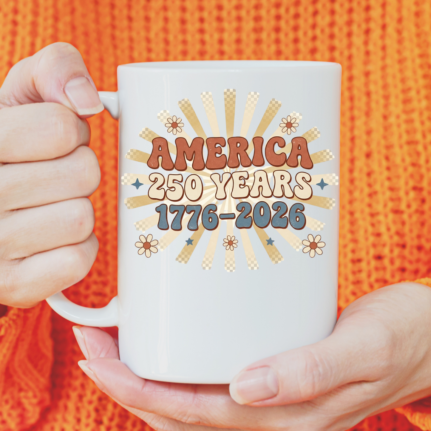 America 250 Years PNG, 1776-2026 Retro Groovy Sublimation Design, Boho Daisy Patriotic PNG, America 250th Anniversary Shirt PNG, 4th of July Retro Sunburst PNG, Groovy Independence Day Digital Download, USA 250 DTF Transfer Design