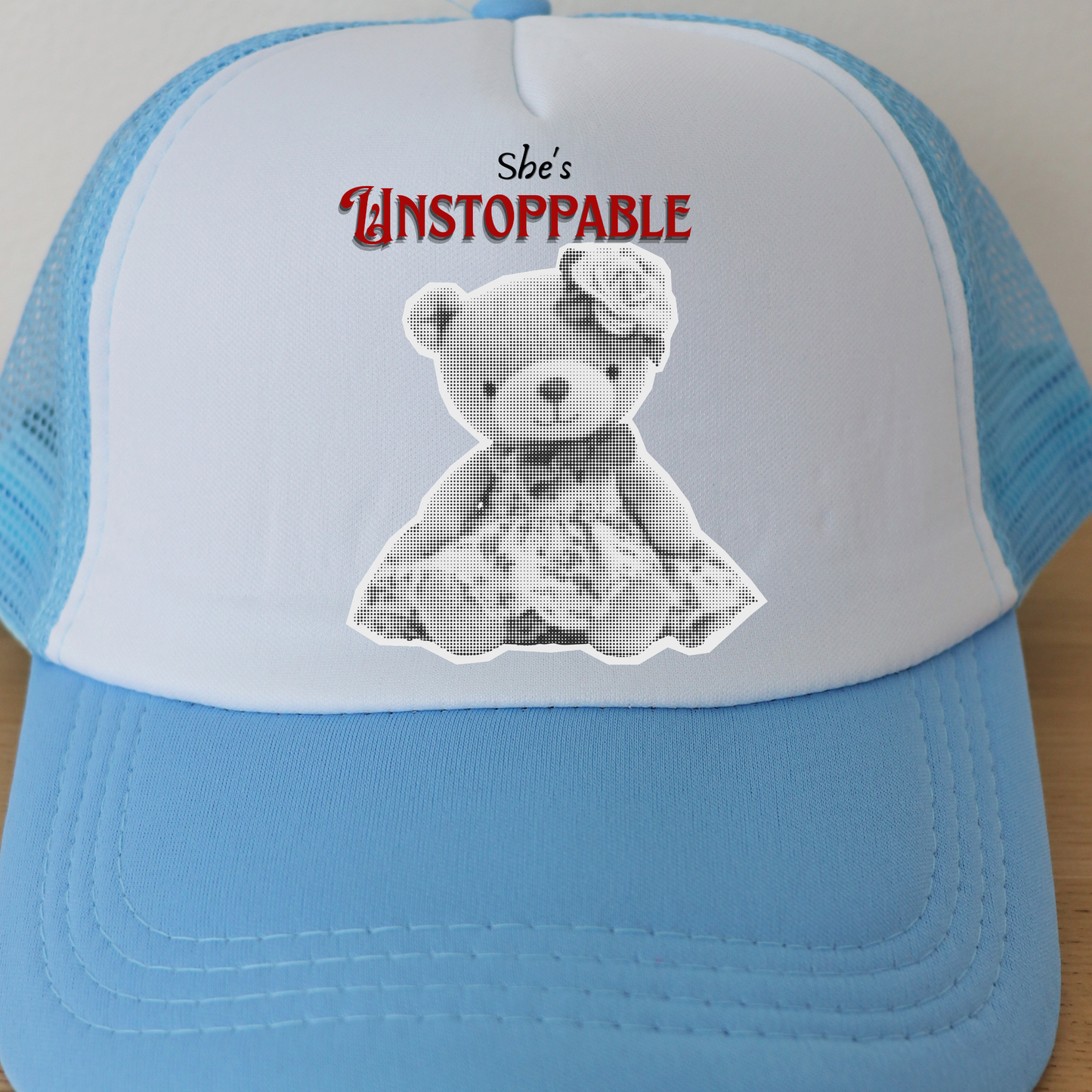 She's Unstoppable PNG, Retro Teddy Bear Sublimation Design, Halftone Grunge Streetwear Graphic, Y2K Aesthetic Sweatshirt Design, Empowering Women Quotes Clipart, Edgy Vintage Bear DTF Print, Digital Download