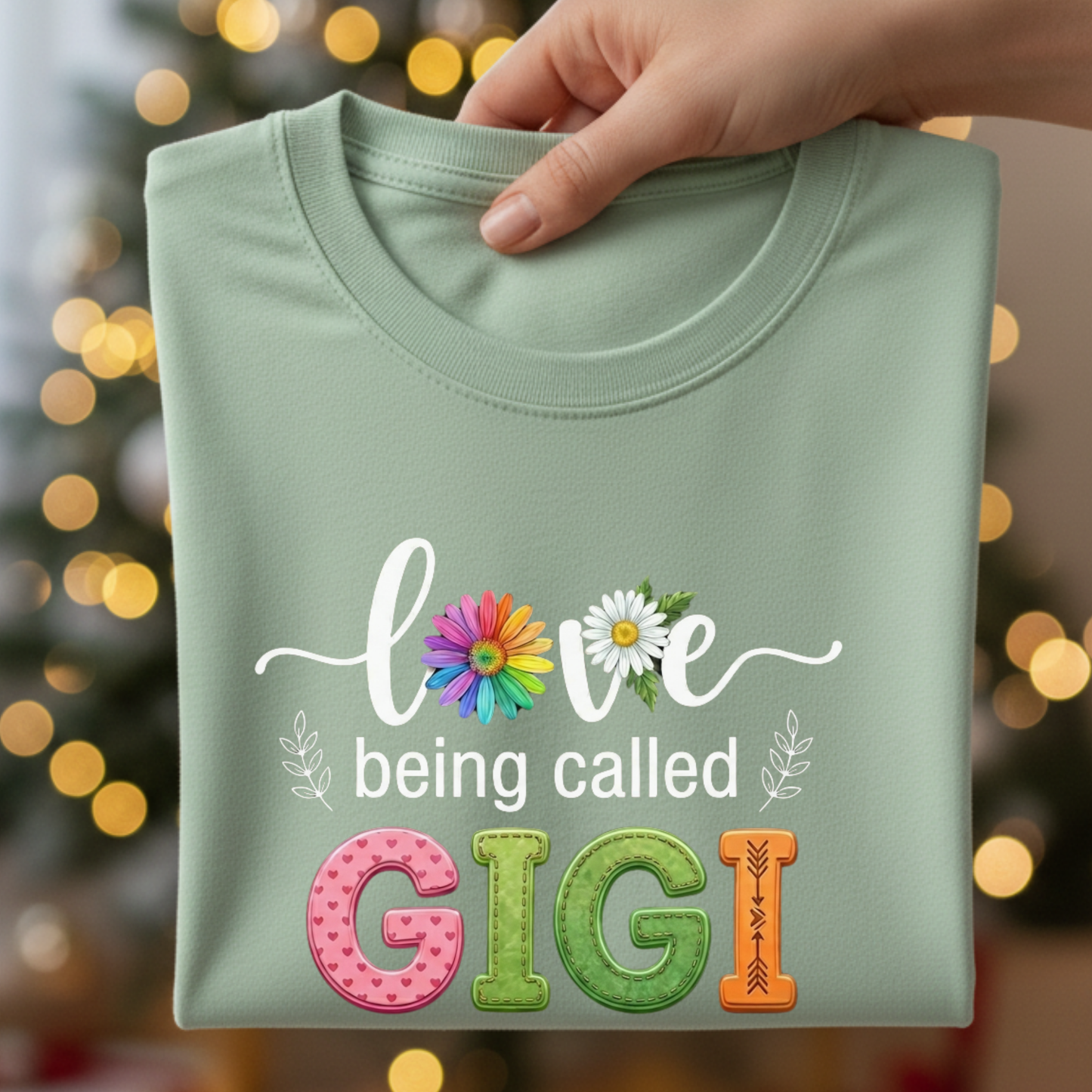 Love Being Called Gigi PNG, Rainbow Daisy Gigi Sublimation Design, Grandma Birthday Shirt Graphic, Applique Bubble Letters DTF File, Cute Mother's Day Grandparent Clipart, Proud Gigi Sweatshirt Design, Digital Download