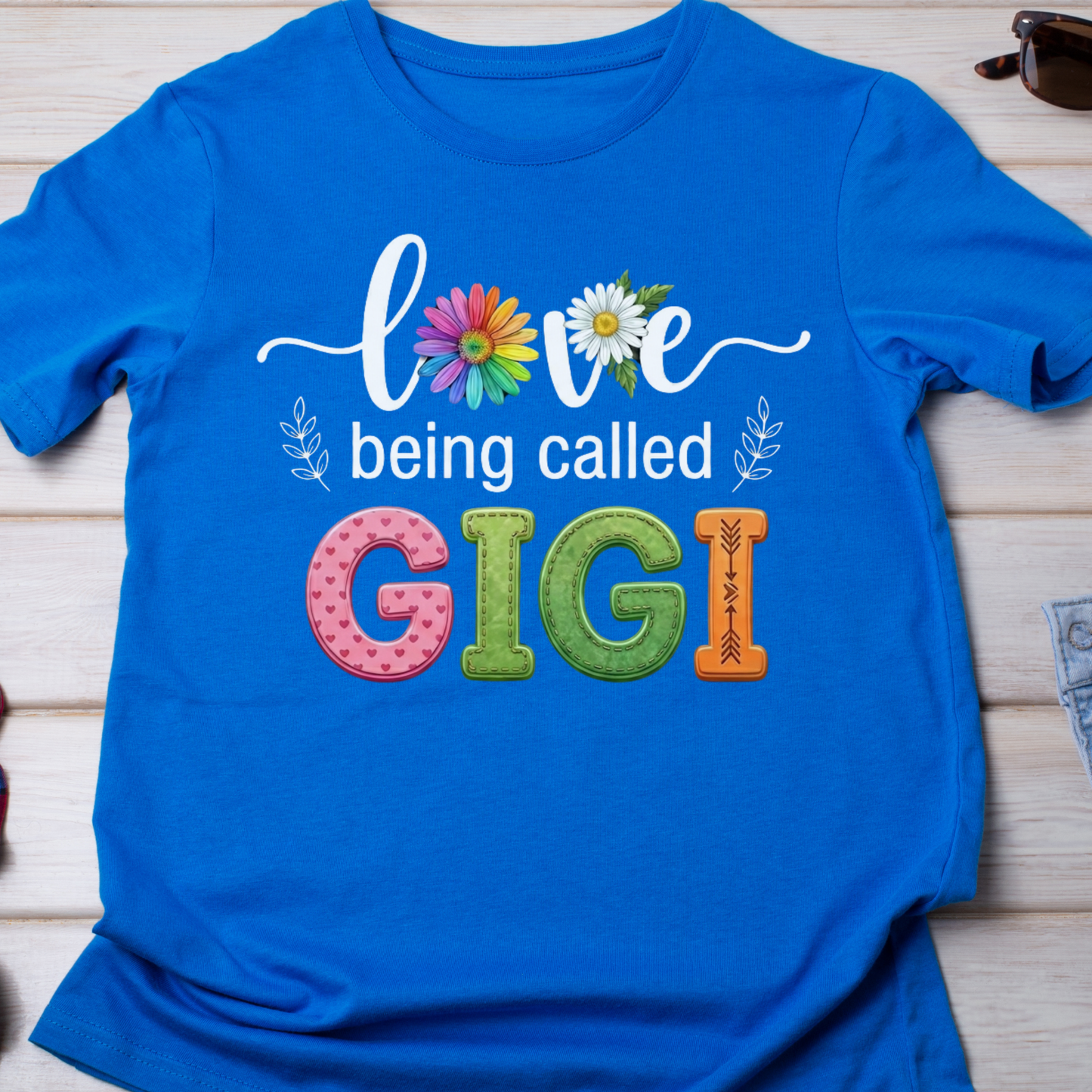 Love Being Called Gigi PNG, Rainbow Daisy Gigi Sublimation Design, Grandma Birthday Shirt Graphic, Applique Bubble Letters DTF File, Cute Mother's Day Grandparent Clipart, Proud Gigi Sweatshirt Design, Digital Download