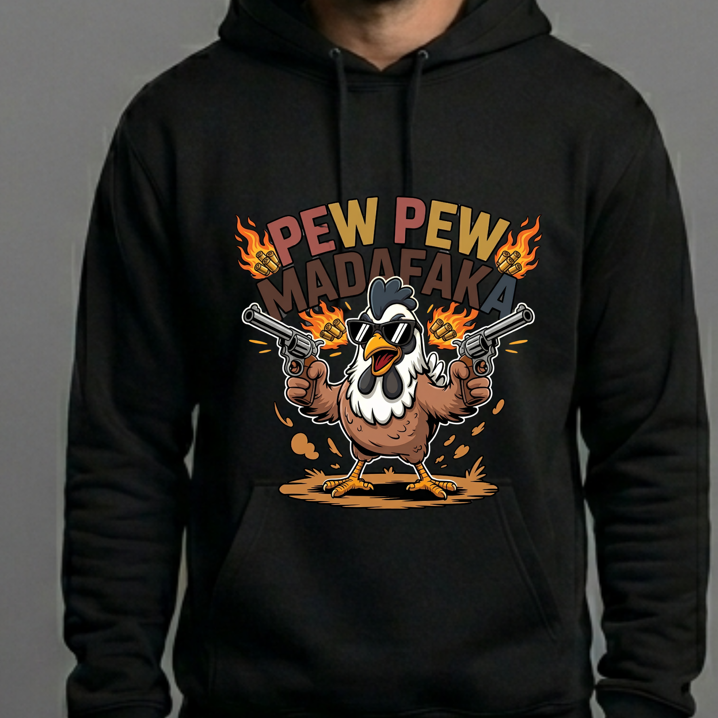 Pew Pew Madafaka PNG, Funny Chicken Dual Wielding Guns Sublimation, Edgy Rooster Meme Shirt Design, Badass Crazy Chicken DTF Graphic, Hilarious Adult Humor Clipart, Revolver Pistol Flame Vector, Digital Download