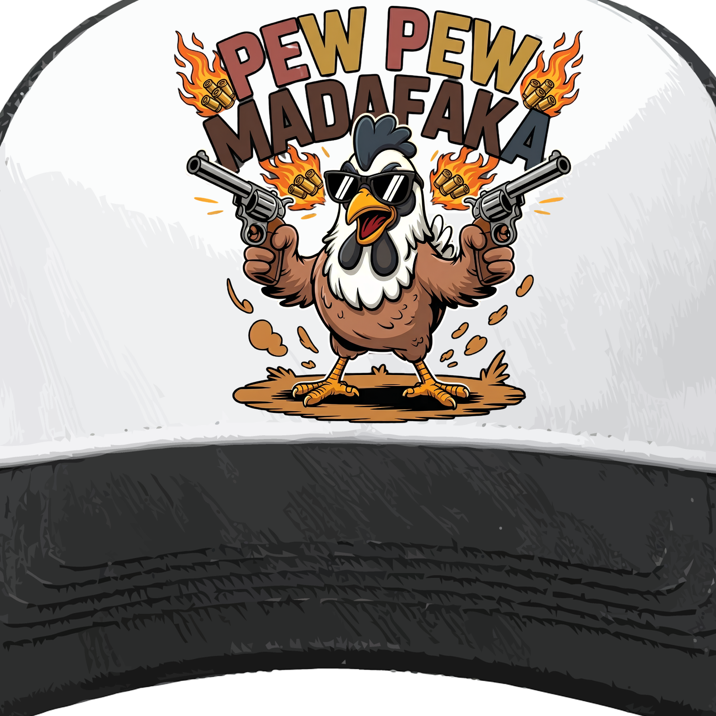 Pew Pew Madafaka PNG, Funny Chicken Dual Wielding Guns Sublimation, Edgy Rooster Meme Shirt Design, Badass Crazy Chicken DTF Graphic, Hilarious Adult Humor Clipart, Revolver Pistol Flame Vector, Digital Download