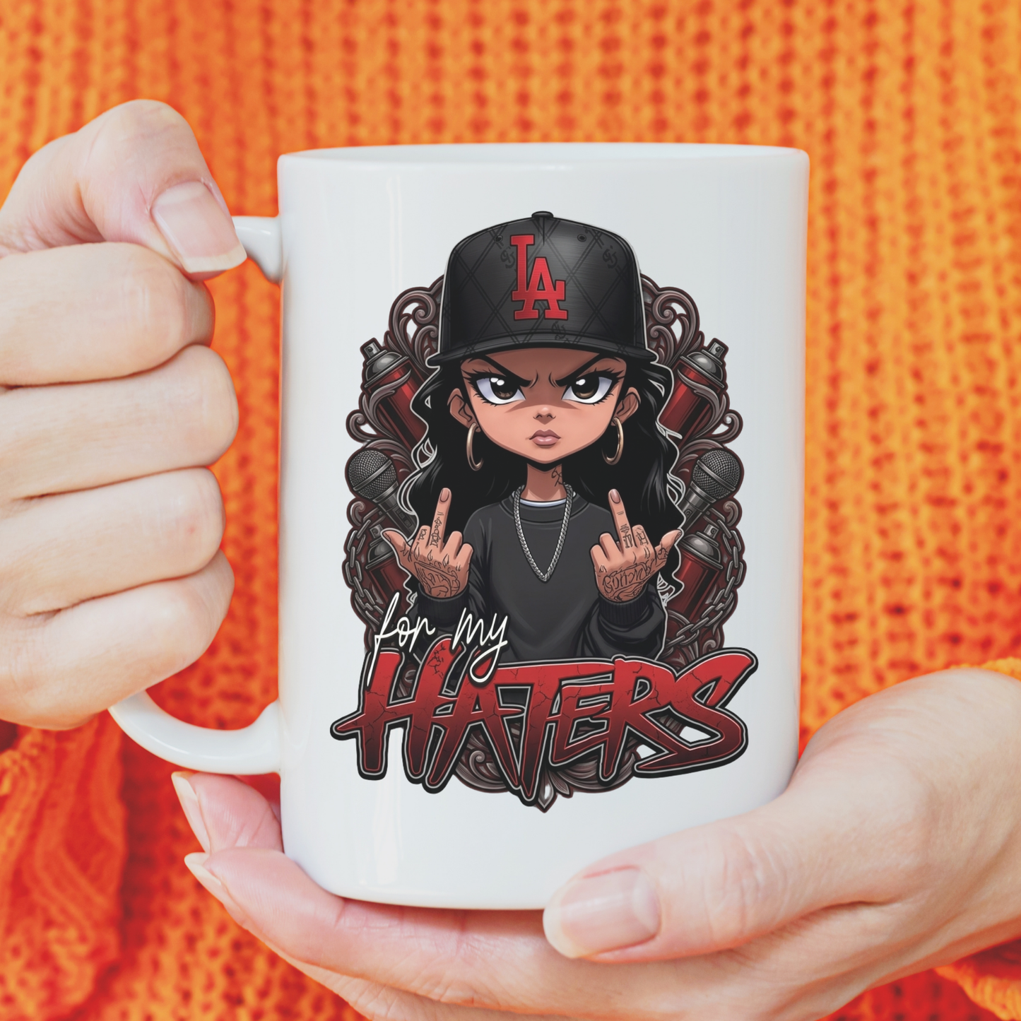 For My Haters PNG, Savage Girl Sublimation Design, LA Hip Hop Chibi Girl PNG, Urban Street Style PNG, Baddie Girl Shirt Design, Sweatshirt PNG Download, Attitude Girl Graphic Tee Design