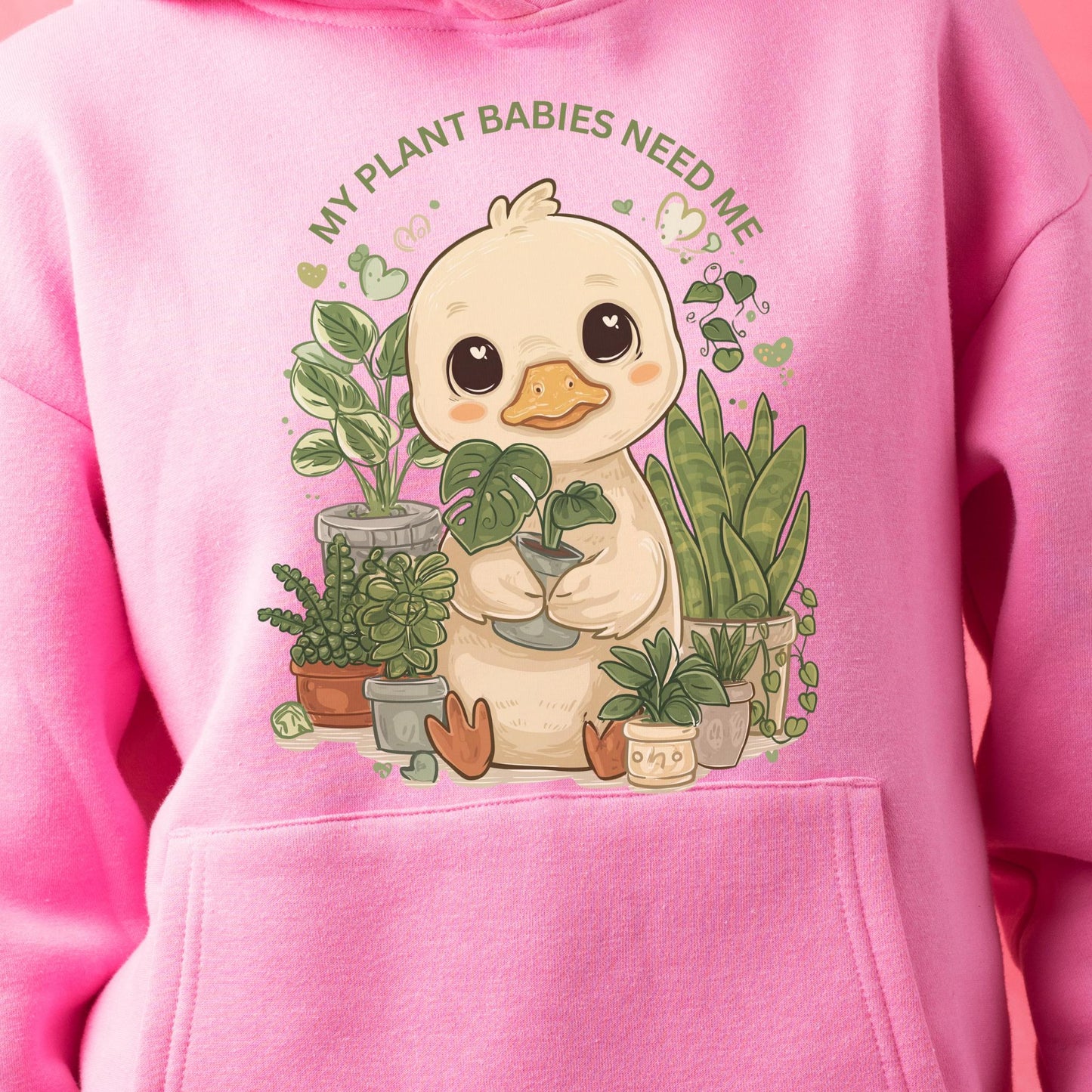 Goose and Plant Babies PNG, Gardening Clipart (Digital Download)