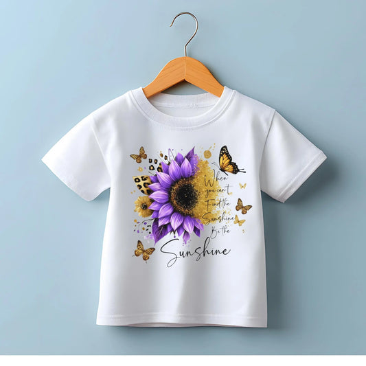 Sunflower Butterfly T-Shirt Design: Boho Floral PNG (Digital Download)