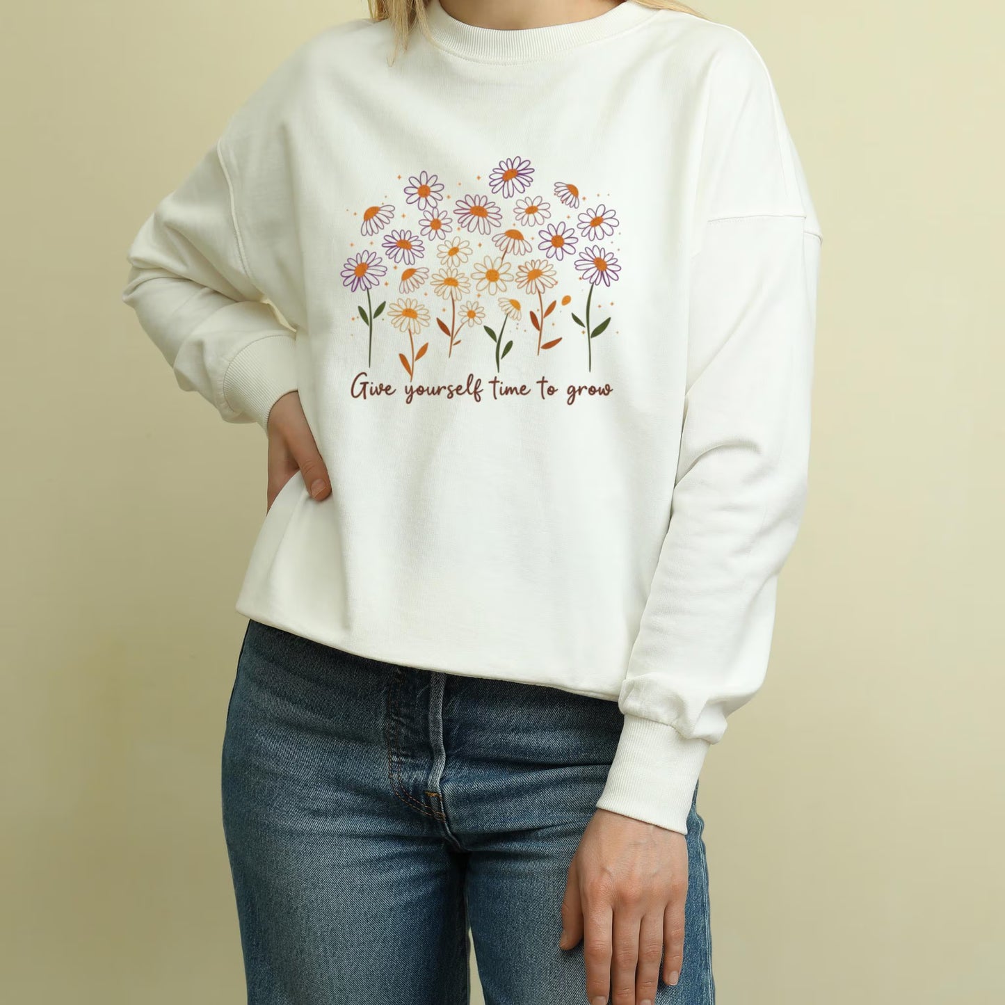 Vintage Floral PNG: Boho Flower Sublimation Design (Digital Download)